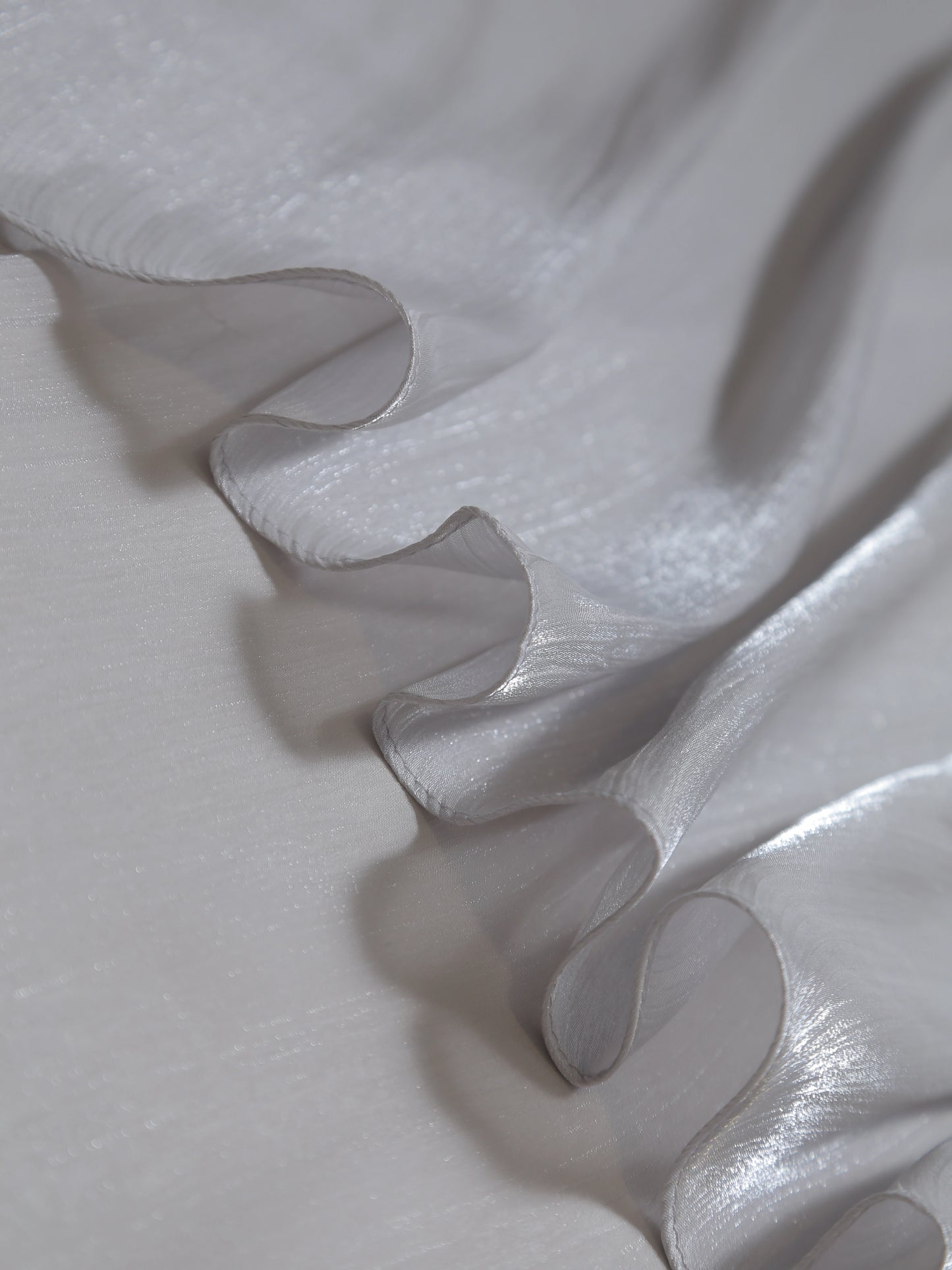 Premium Grey silk hijab for formal occasions