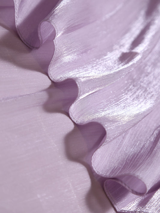 Soft lightweight Purple silk hijab for weddings and Eid
