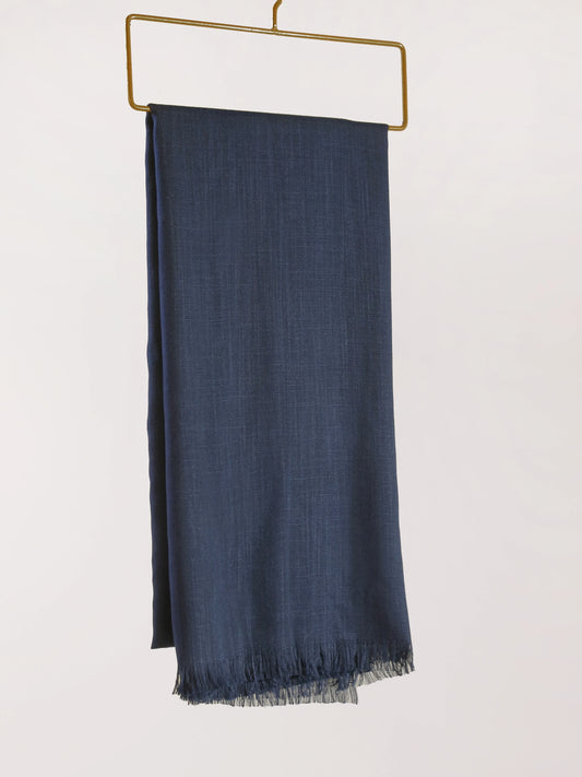 TURKISH LAWN CASHMERE- navy blue - Hijab Styles